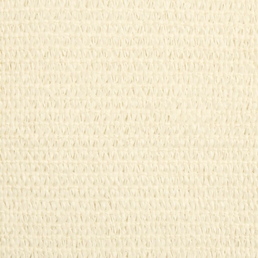 Solsejl HDPE rektangulær 4x6 m creme
