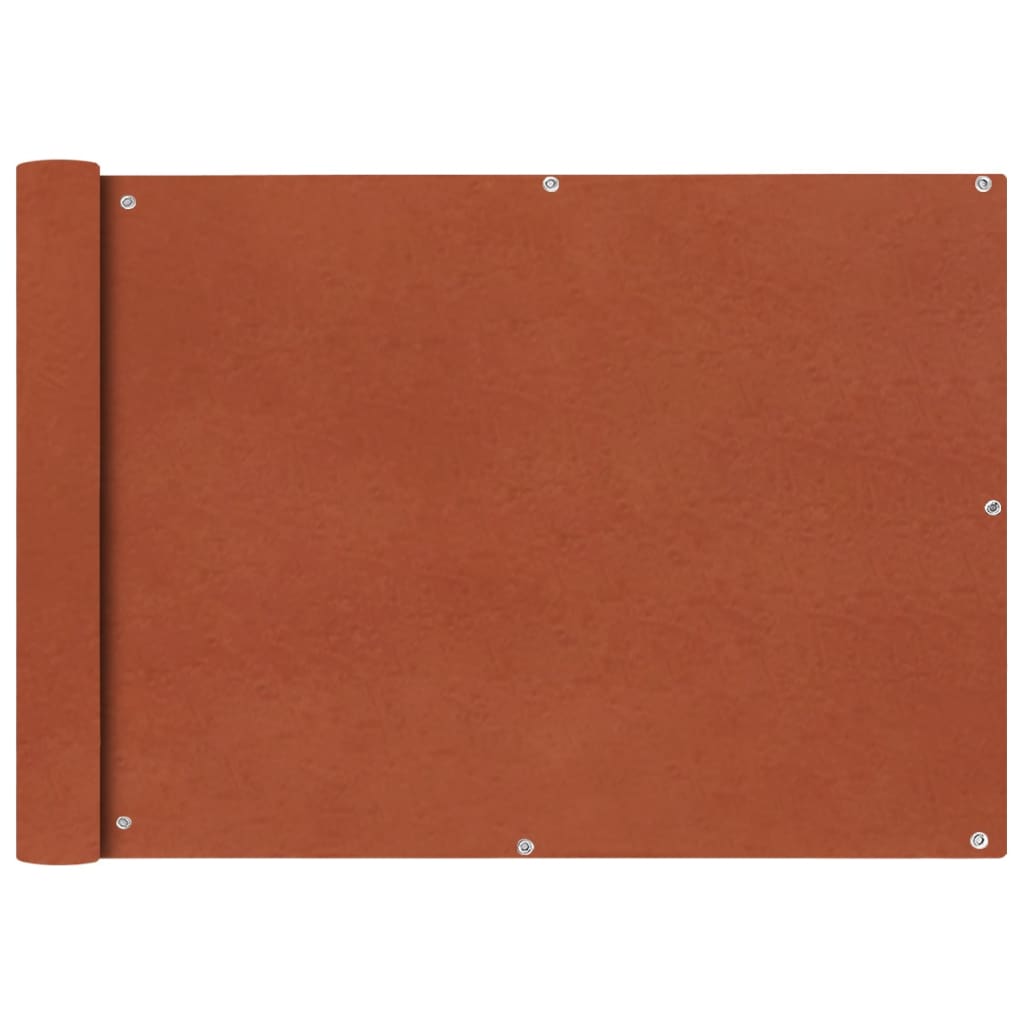 balkonafskærmning Oxford-stof 75 x 400 cm terracotta