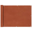 balkonafskærmning Oxford-stof 75 x 600 cm terracotta