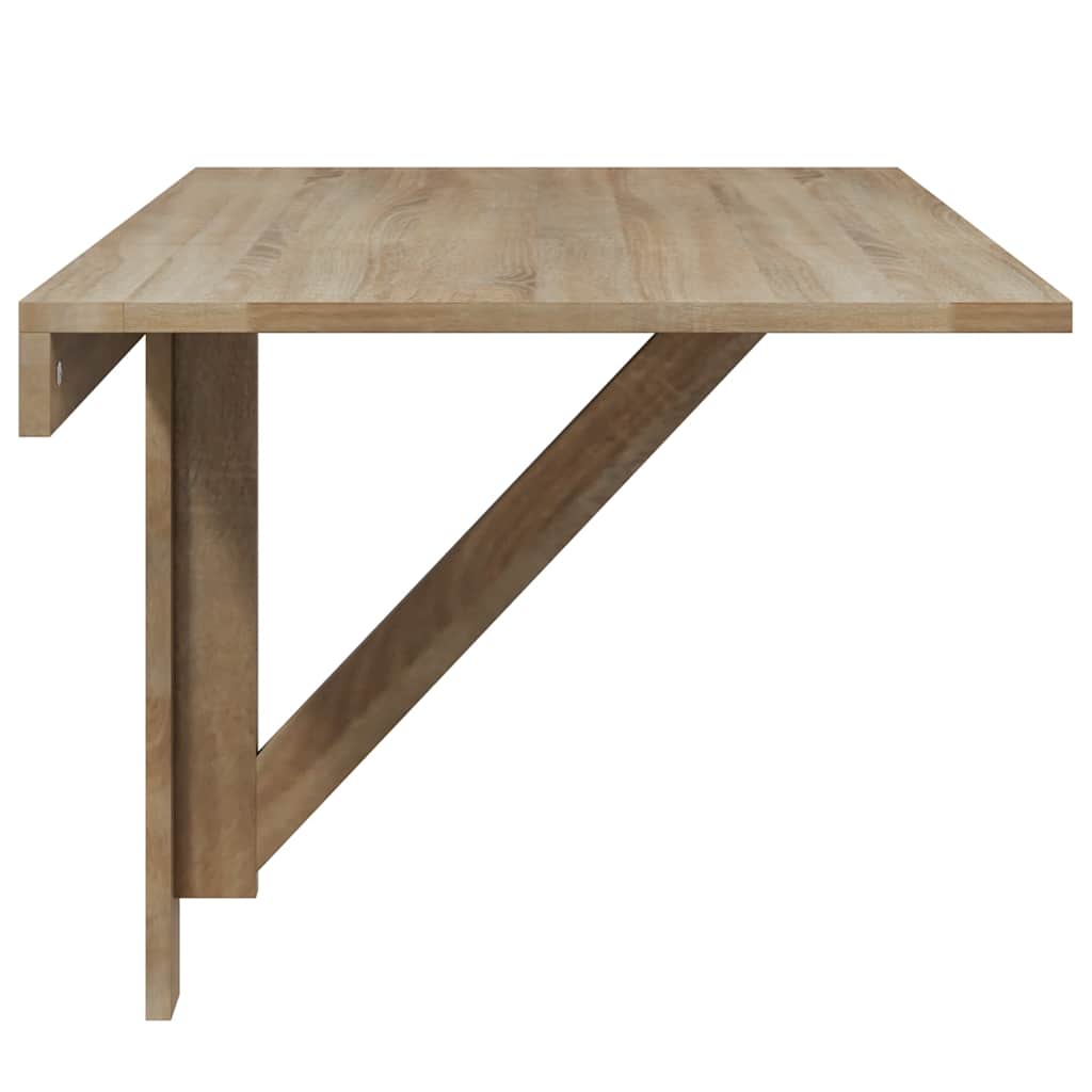 foldbart vægbord 100x60 cm egetræsfarve