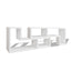 dobbelt tv-bord L-facon hvid
