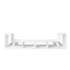 dobbelt tv-bord L-facon hvid