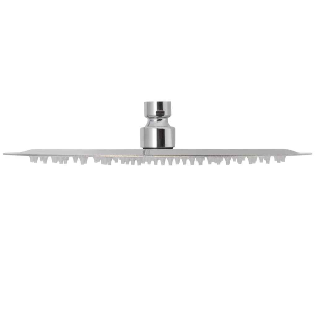 Brusehoved rustfrit stål 25 cm rund