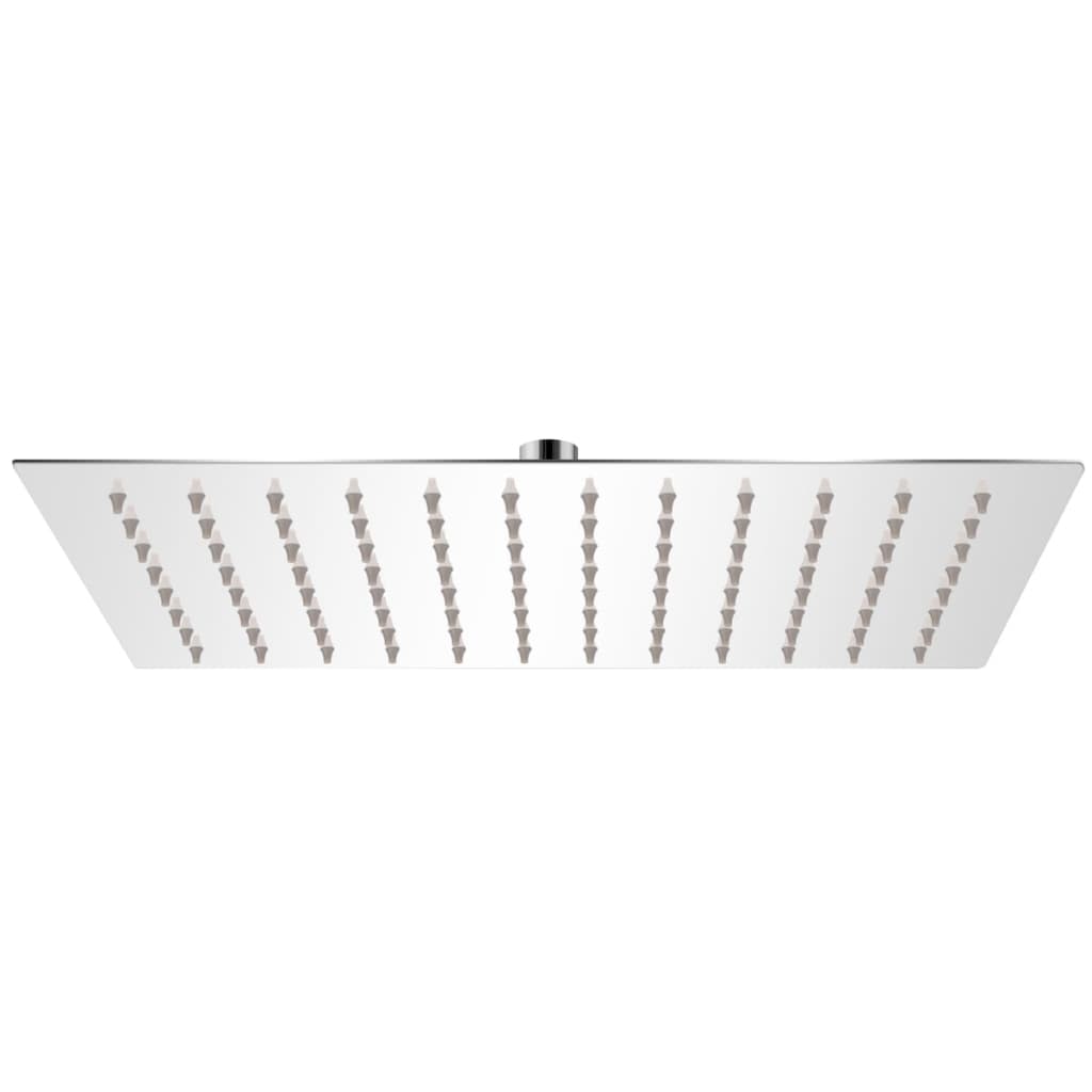 brusehoved 20x30 cm rustfrit stål rektangulær