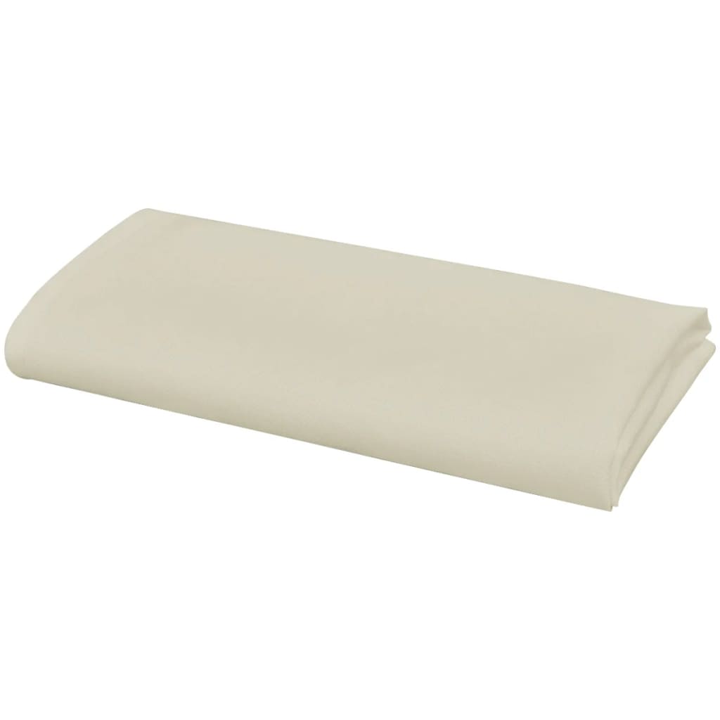 middagsservietter 25 stk. cremefarvet 50x50 cm