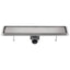 Lineært bruseafløb 530x140 mm rustfrit stål