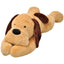 tøjdyr hund 120 cm plysstof brun