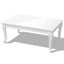 sofabord 100 x 60 x 42 cm højglans hvid