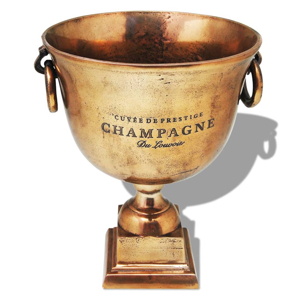 Trofæpokal champagnekøler kobber brun