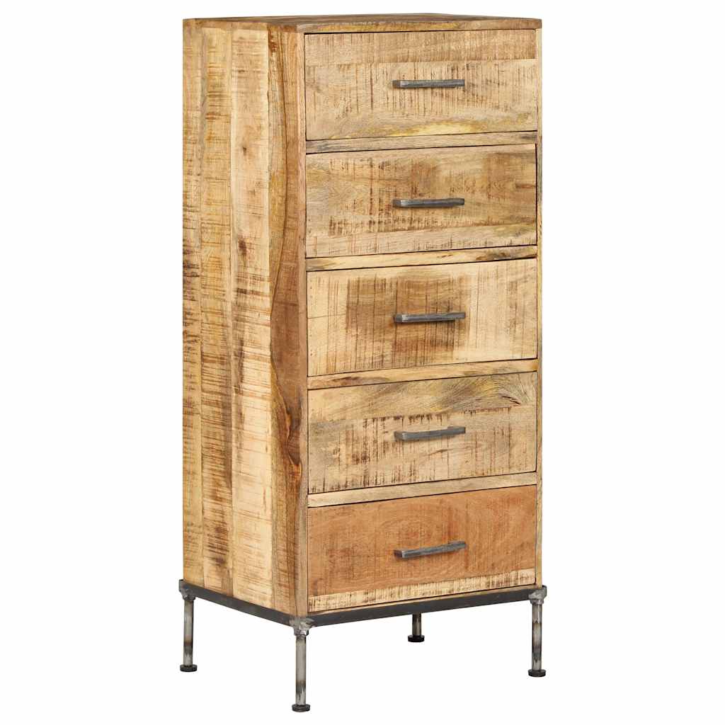 kommode massivt mangotræ 45 x 35 x 106 cm