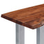 konsolbord 115x35x76 cm massivt akacietræ og jern