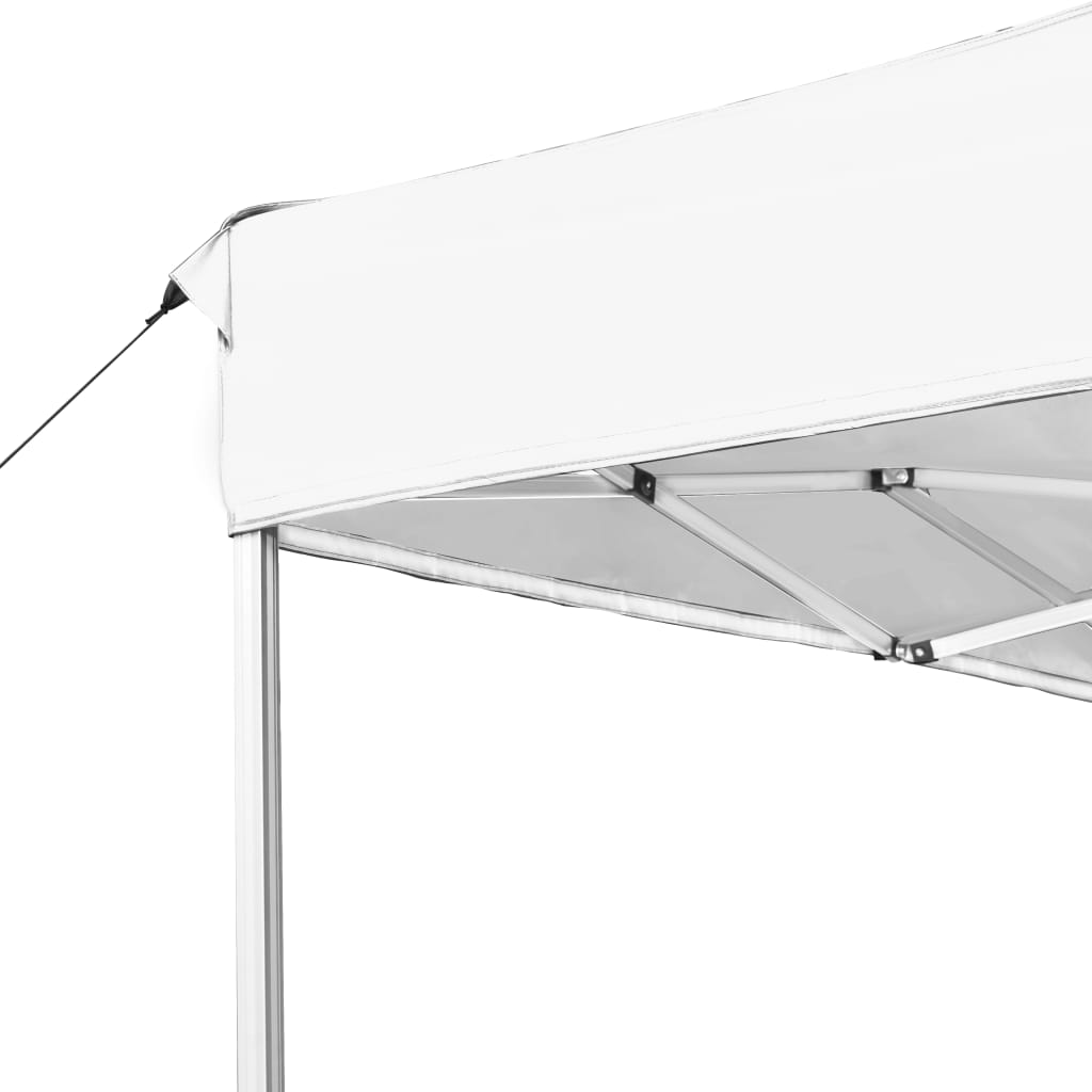 foldbart festtelt aluminium 4,5 x 3 m hvid