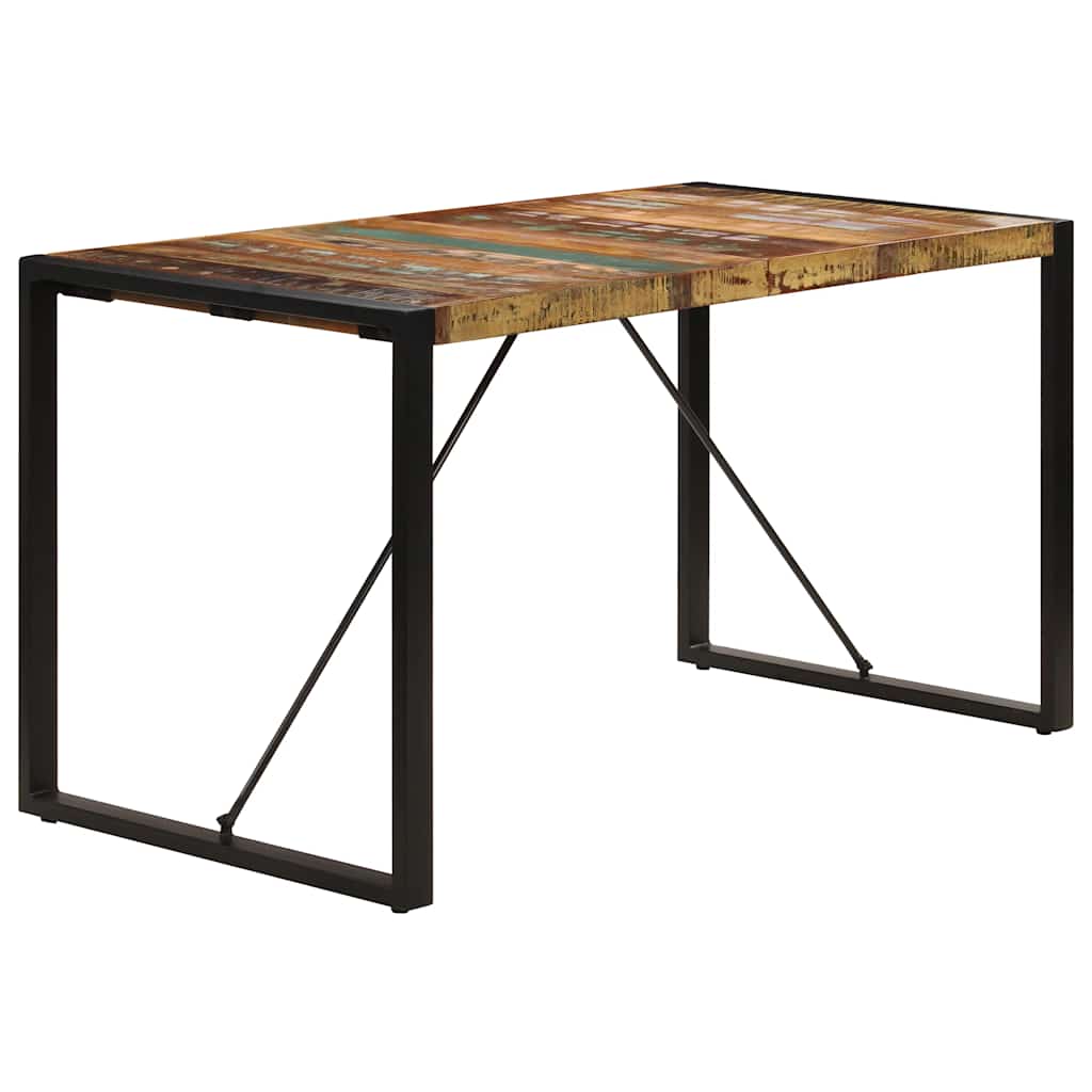 spisebord 140x70x75 cm massivt genbrugstræ