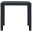 havebord 79 x 79 x 72 cm plastik rattanlook antracitgrå