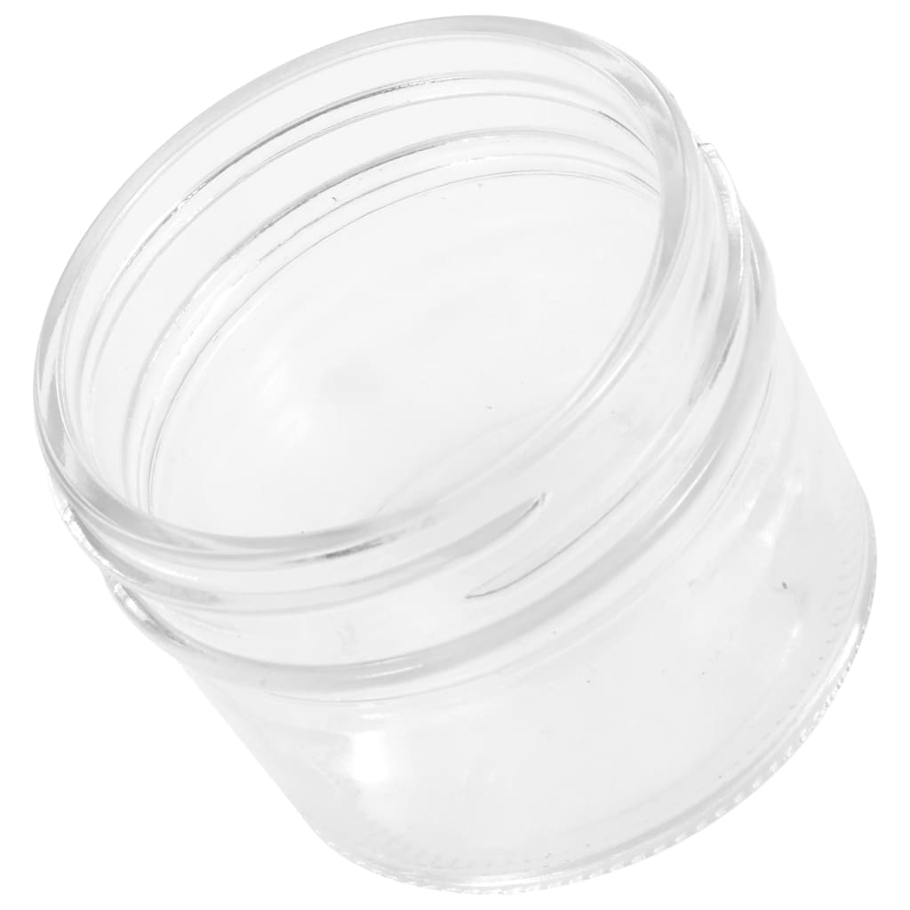 syltetøjsglas 48 stk. med sølvfarvet låg 110 ml