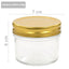 syltetøjsglas 48 stk. med guldfarvet låg 110 ml