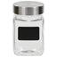 opbevaringsglas med etiket 12 stk. 300 ml