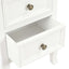 sengeborde 2 stk. 35x30x49 cm MDF hvid