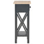 sidebord 27 x 27 x 65,5 cm træ sort