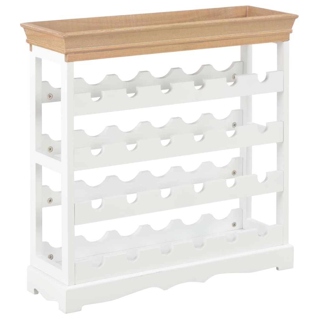 vinskab 70 x 22,5 x 70,5 cm MDF hvid