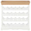 vinskab 70 x 22,5 x 70,5 cm MDF hvid
