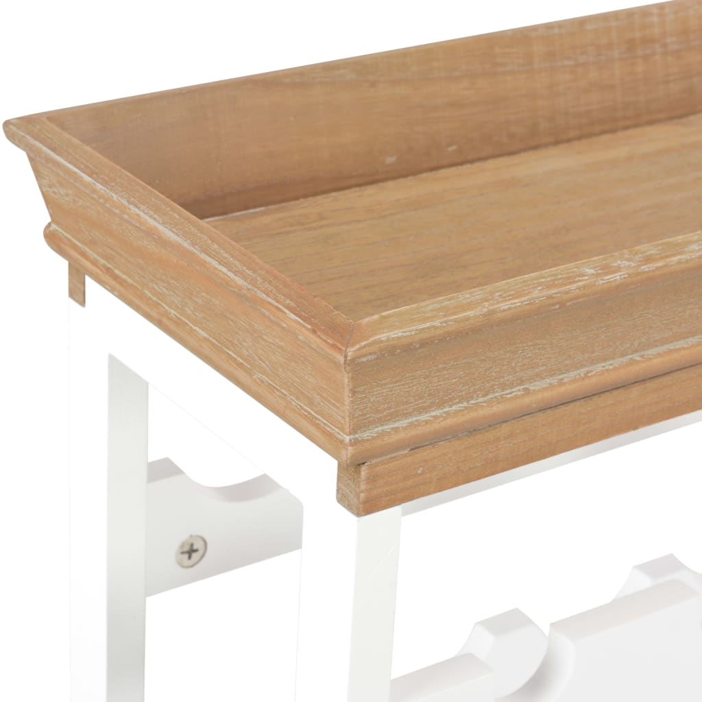 vinskab 70 x 22,5 x 70,5 cm MDF hvid