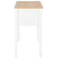 skrivebord 109,5 x 45 x 77,5 cm træ hvid