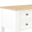 skrivebord 109,5 x 45 x 77,5 cm træ hvid