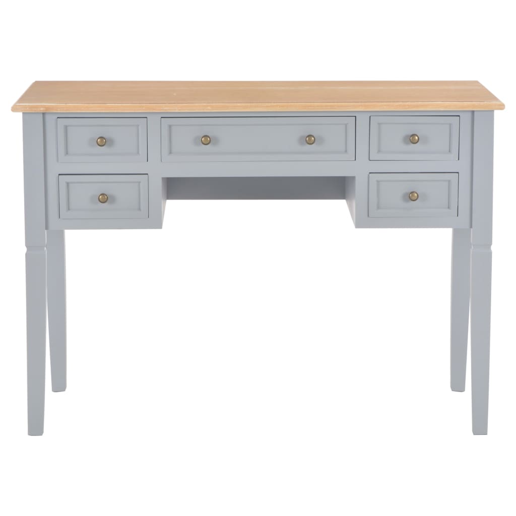 skrivebord 109,5 x 45 x 77,5 cm træ grå
