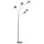 standerlampe 200 cm 5 x E14 sølvfarvet