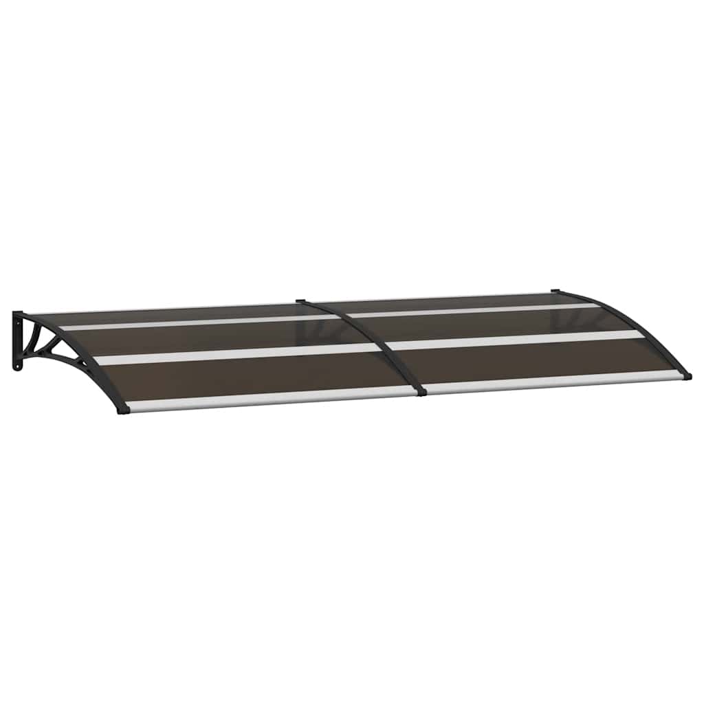 dørbaldakin 200x75 cm polycarbonat sort