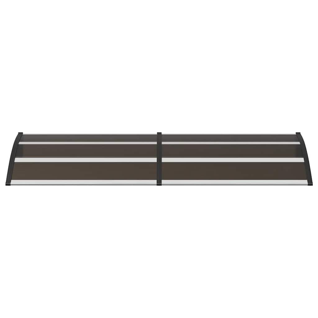 dørbaldakin 200x75 cm polycarbonat sort