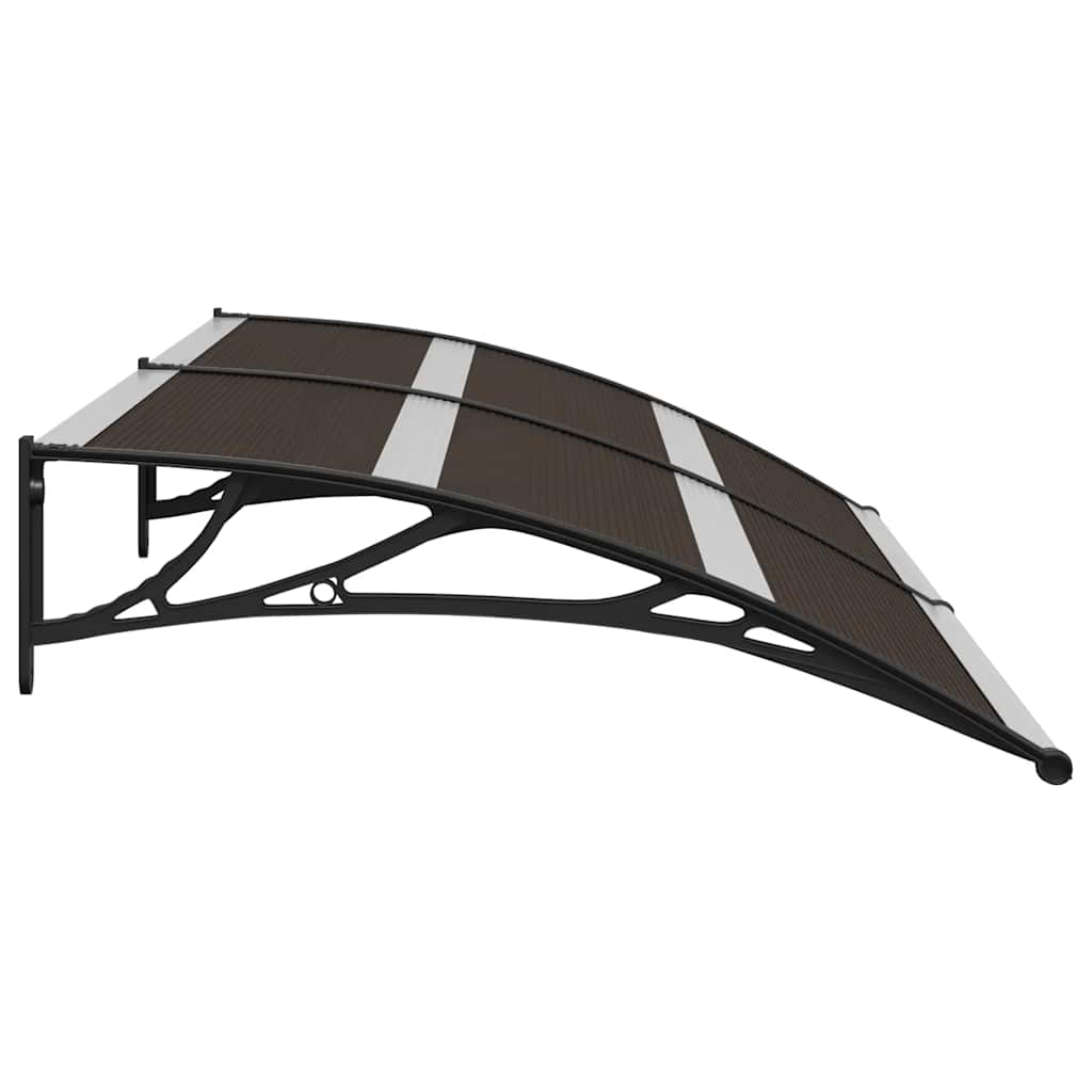 dørbaldakin 200x75 cm polycarbonat sort