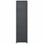 foldbart klædeskab 110 x 45 x 175 cm stof grå