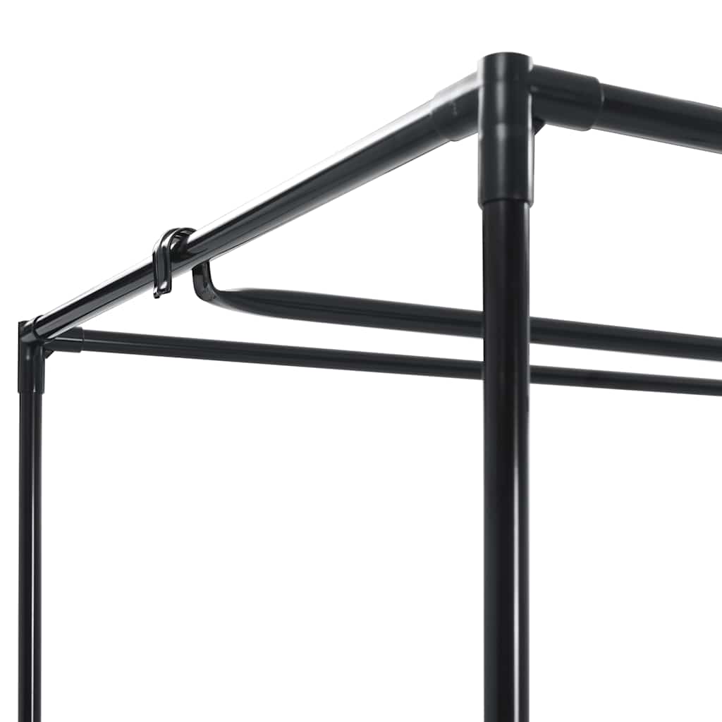 klædeskab 75 x 50 x 160 cm sort