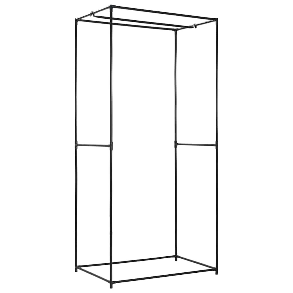 klædeskab 2 stk. 75 x 50 x 160 cm grå