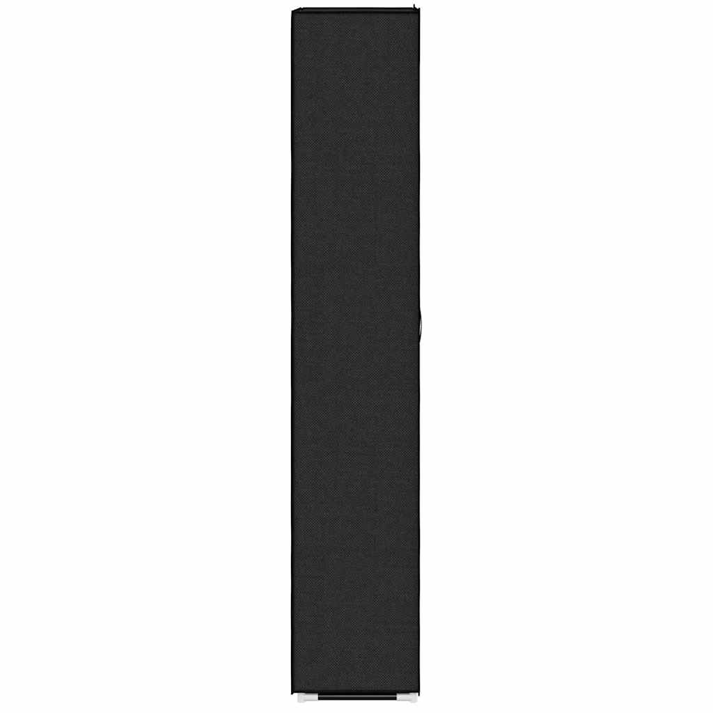 skoskab 60 x 30 x 166 cm stof sort