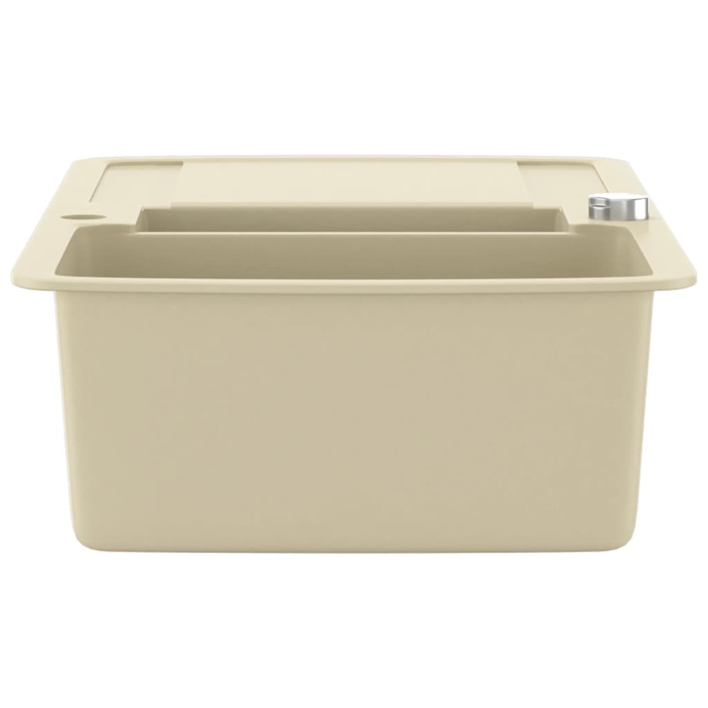 køkkenvask granit dobbelt vask beige