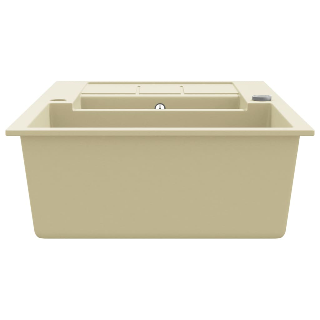 køkkenvask granit dobbelt vask beige