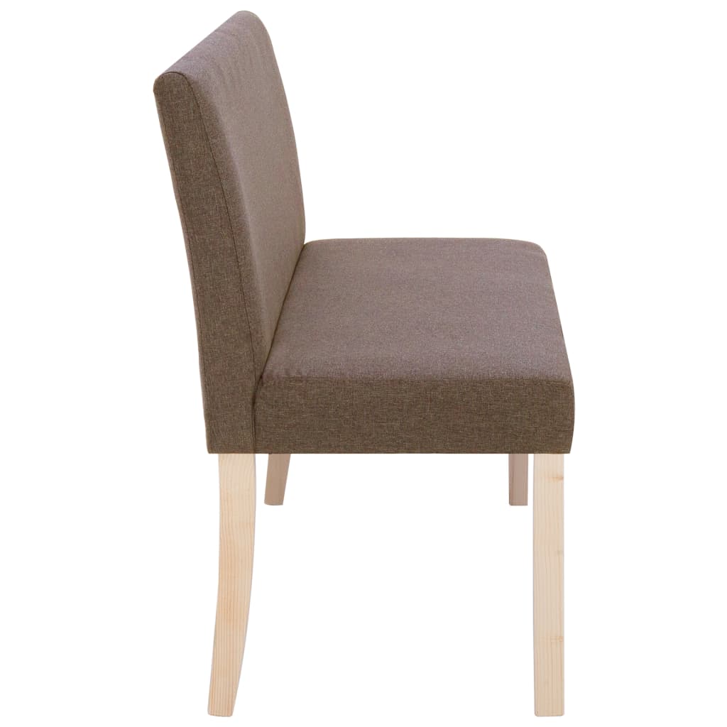 bænk 139,5 cm polyester brun