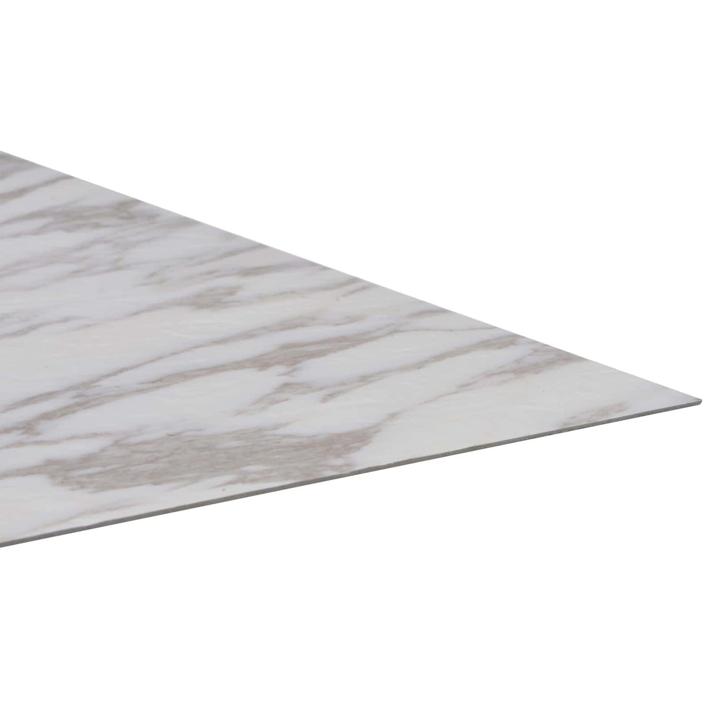 Gulvplanker 5,11 m² 55 pcs PVC Hvid marmor