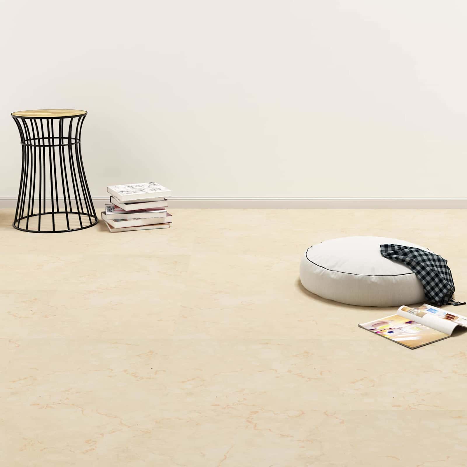 Gulvplanker 5,11 m² 55 pcs PVC Mørk Beige billede