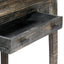 skrivebord 110 x 50 x 75 cm massivt mangotræ sort