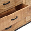 skænk 140x35x75 cm massivt mangotræ
