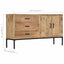 skænk 140x35x75 cm massivt mangotræ