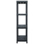 opbevaringsreoler 5 stk. 60 x 30 x 138 cm plastik sort
