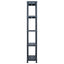 opbevaringsreoler 5 stk. 125 kg 60 x 30 x 180 cm plastik sort