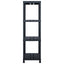 opbevaringsreoler 2 stk. 220 kg 90 x 40 x 138 cm plastik sort