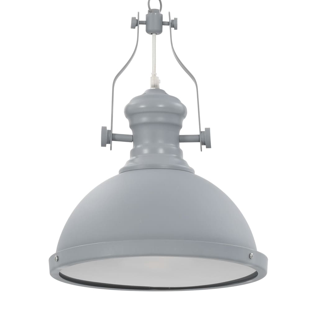 loftslampe rund E27 grå billede