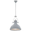 loftslampe rund E27 grå